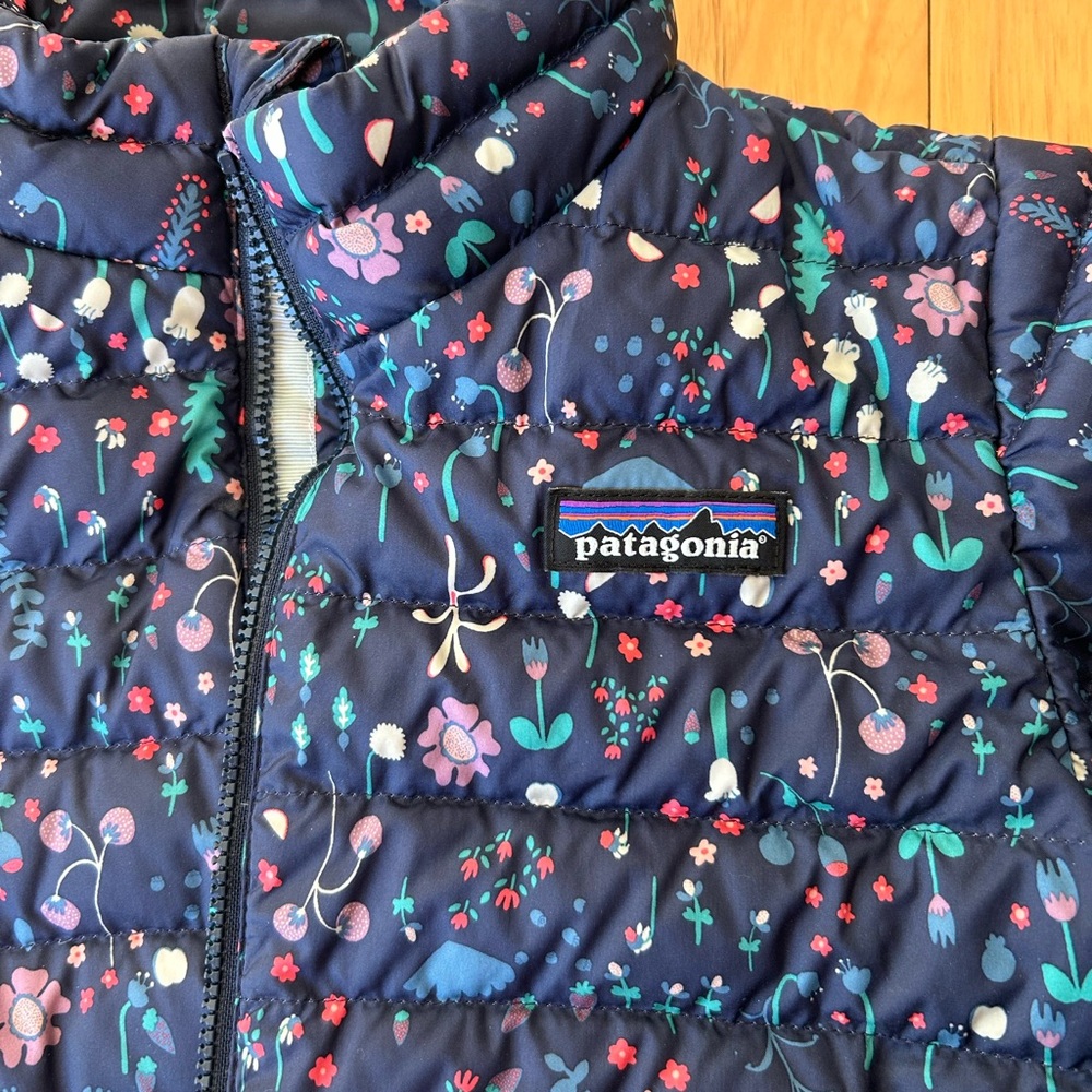 Patagonia Navy and White Floral Jacket